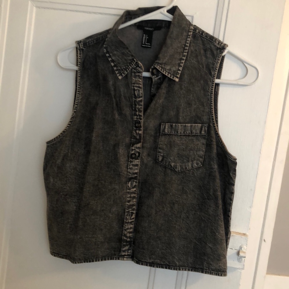 Jean crop top